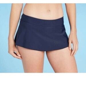 Kona Sol Skirtini Bikini Bottom Navy Size Small 4/6